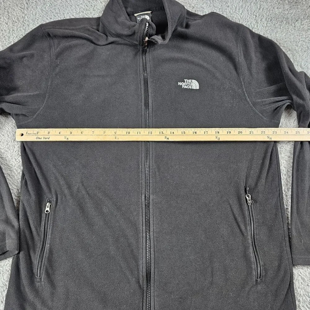 North Face Jacket Mens XL Black Fleece Contrail Full Zip Outdoor Hiking Casual
